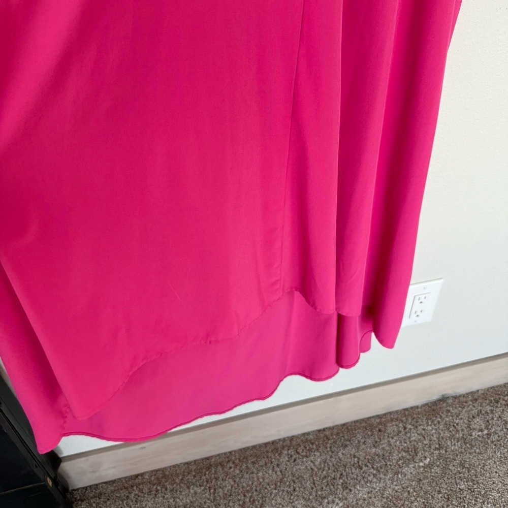 Athleta Presidio Sleeveless Racerback Dress Lightweight High-Low Hot Pink Small - Picture 6 of 12